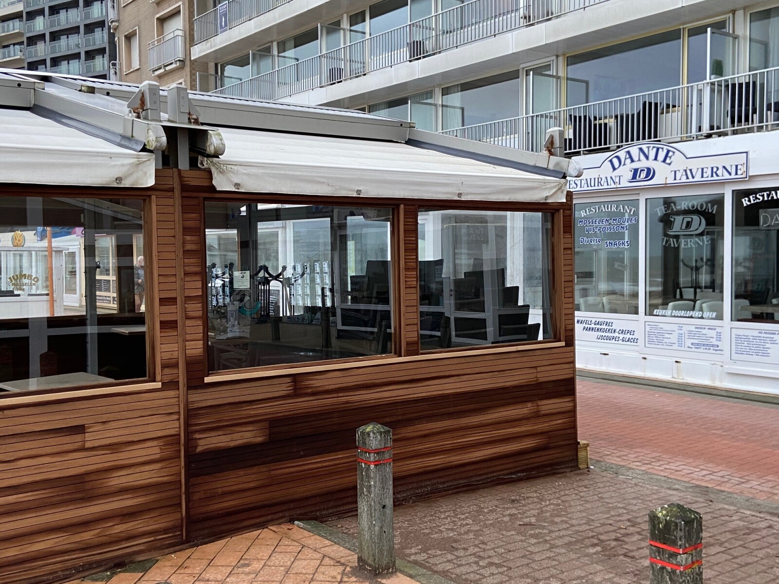 Thermische ayous in Lines bij restaurant Dante in Blankenberge