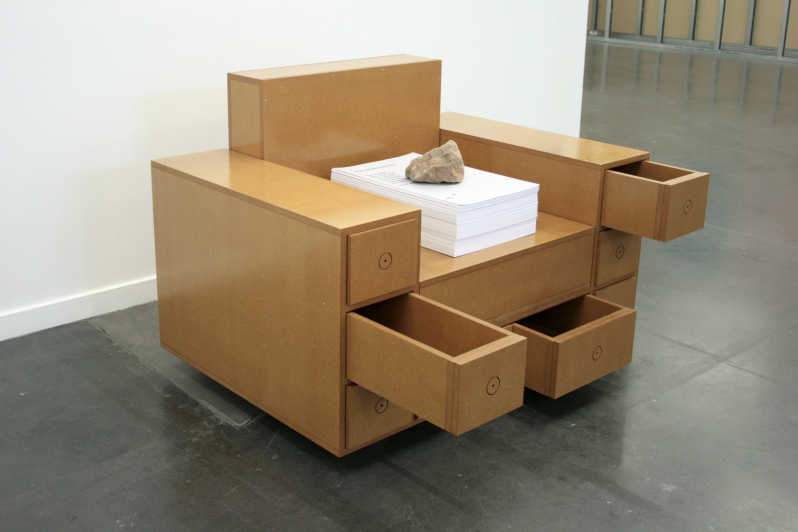 Armchair with drawers 1967- No matter the perceptible 2021
